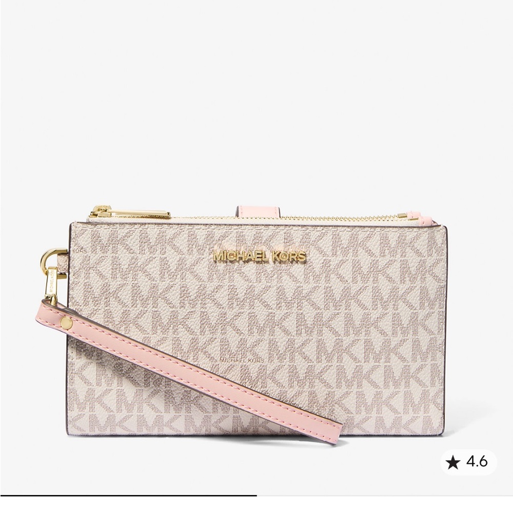 Michael Kors Jet Set Travel Signature Logo Smartphone Wallet